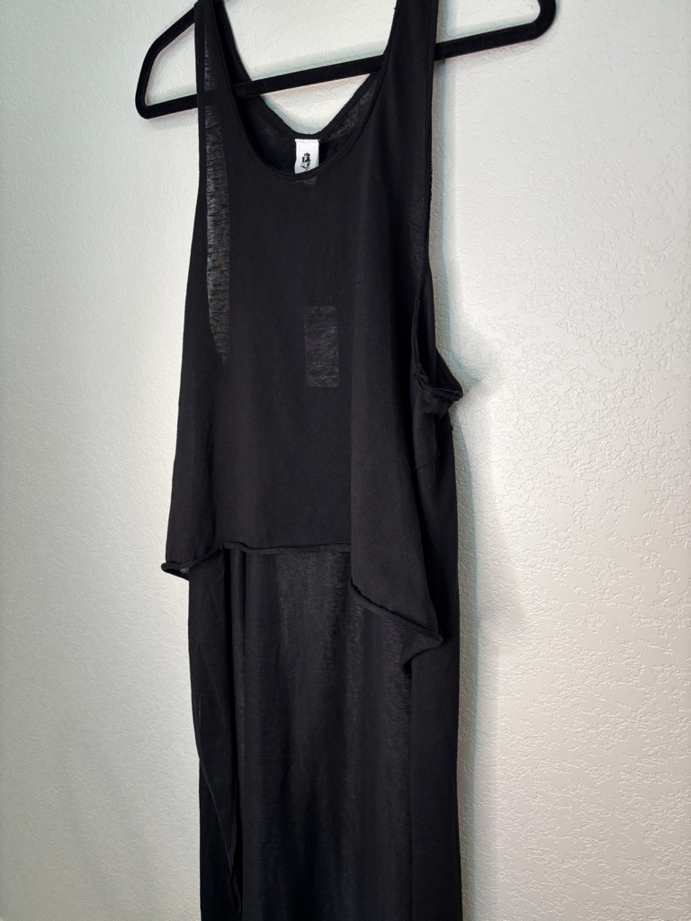 Black High-Low Tank kimono